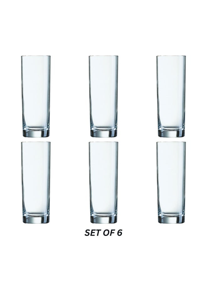 Arcoroc Islande Hiball Glass 360ml - J4226 | Set of 6 | Dishwasher Safe | Heavy Base Collins Glass - Image 3