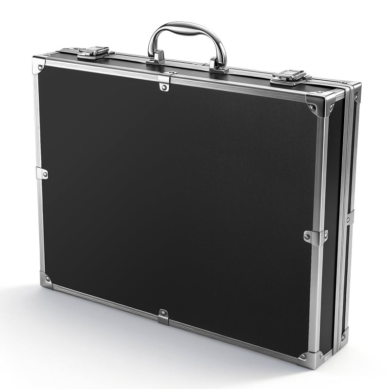 Lockable Flight Case Portable Aluminum Alloy Box Carrying Case Tools Container - Image 1