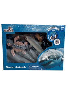 WENNO WENNO - OCEAN ANIMALS 10 PCS IN WINDOW BOX  - Image 1