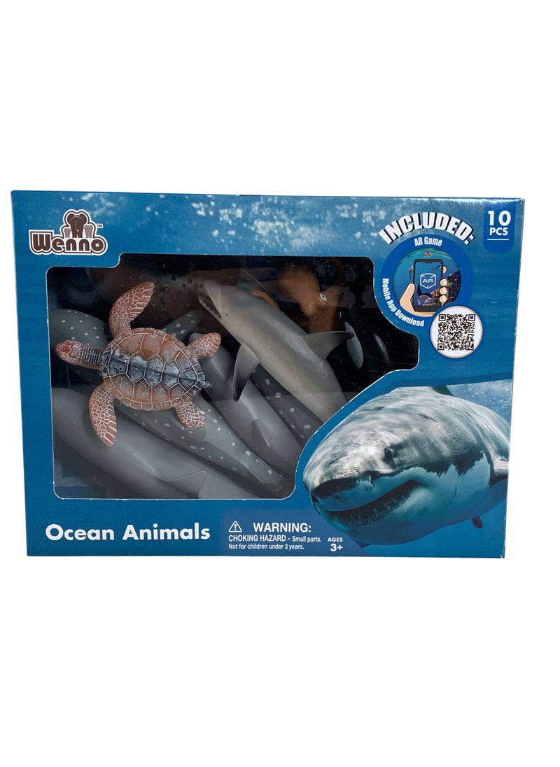 WENNO - WENNO - OCEAN ANIMALS 10 PCS IN WINDOW BOX - Image 1