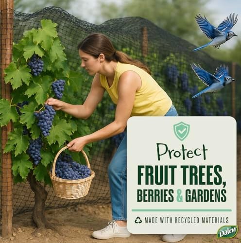 Dalen Bird X Protective Mesh Netting - Keep Birds and Pests Away from Your Garden – Non Toxic - Made in The USA - 28' x 28' - Image 3