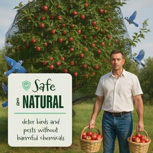 Dalen Bird X Protective Mesh Netting - Keep Birds and Pests Away from Your Garden – Non Toxic - Made in The USA - 28' x 28' - Image 2