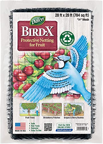 Dalen Bird X Protective Mesh Netting - Keep Birds and Pests Away from Your Garden – Non Toxic - Made in The USA - 28' x 28' - Image 1
