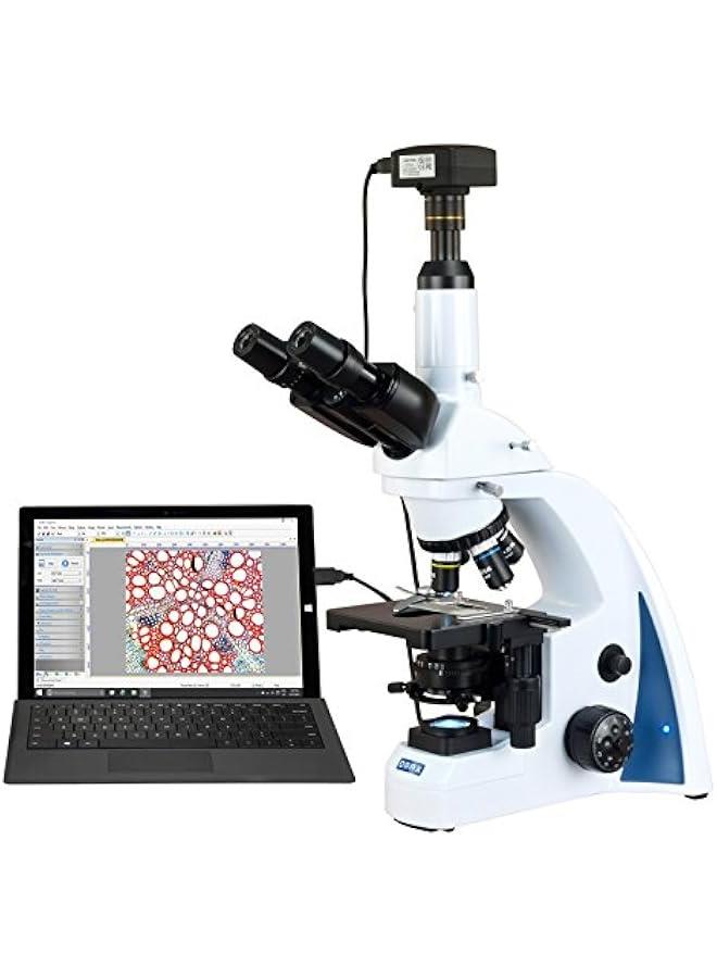 Arabest 40X-2500X USB3 5MP Plan Infinity Trinocular Siedentopf LED Lab Compound Biological Microscope - Image 1