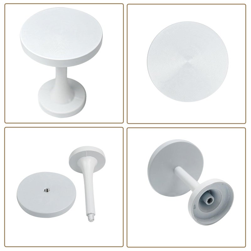 Shonmogar Curtain Tiebacks 2 Pack Curtain Holdbacks Zinc Alloy Curtain Tie Backs Wall Mounted With Screws  Decorative Curtain Hooks For Drapes Stylish White Curtain Holders For Home Office Decor - Image 3