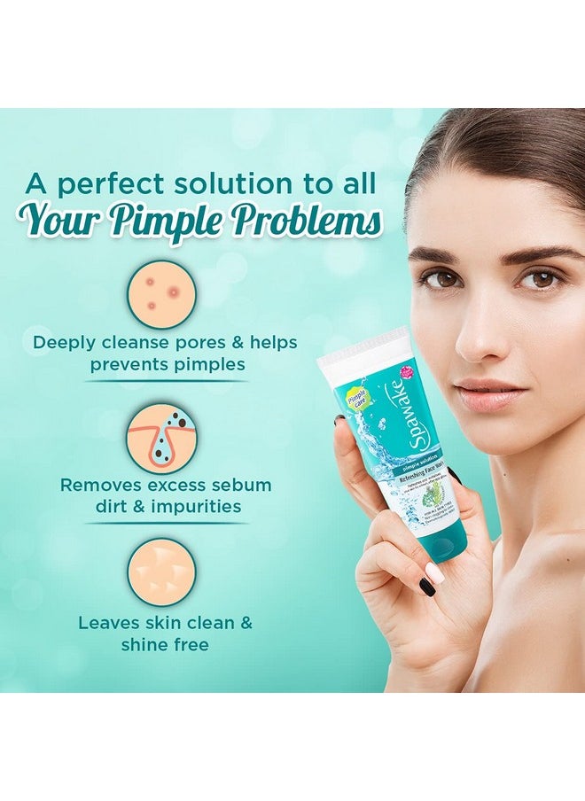 Spawake - Anti Acne Care Pimple Solution Refreshing Face Wash 100G - Image 1