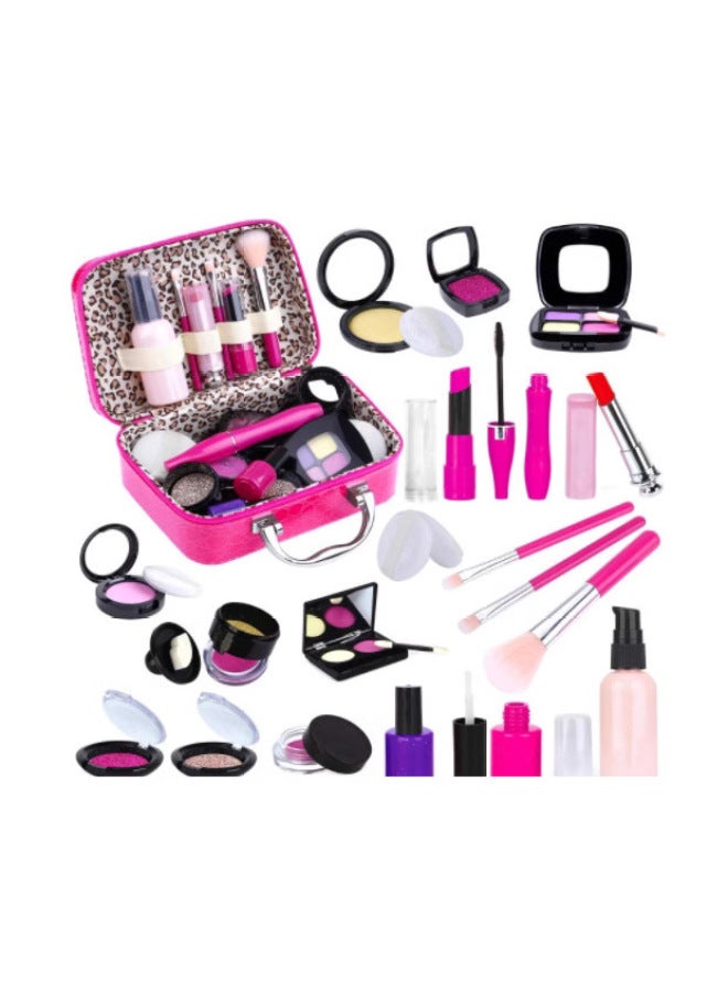 مجموعة ألعاب تزيين مستحضرات التجميل للفتيات الصغيرات، حقيبة يد لعبة مكياج الأميرة، اللون: مجموعة 22 قطعة/1362 - Image 4
