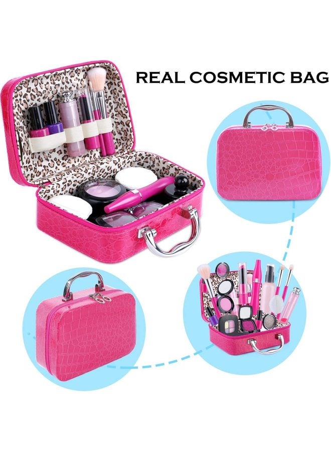 مجموعة ألعاب تزيين مستحضرات التجميل للفتيات الصغيرات، حقيبة يد لعبة مكياج الأميرة، اللون: مجموعة 22 قطعة/1362 - Image 3