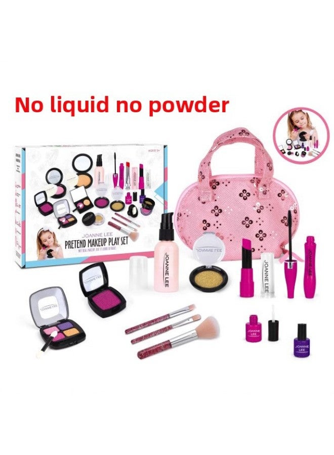 مجموعة ألعاب تزيين مستحضرات التجميل للفتيات الصغيرات، حقيبة يد لعبة مكياج الأميرة، اللون: مجموعة 22 قطعة/1362 - Image 5