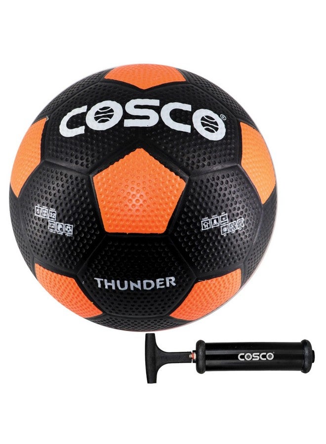 Cosco Football Thunder 5 with Hand Pump, Multicolour - Image 3