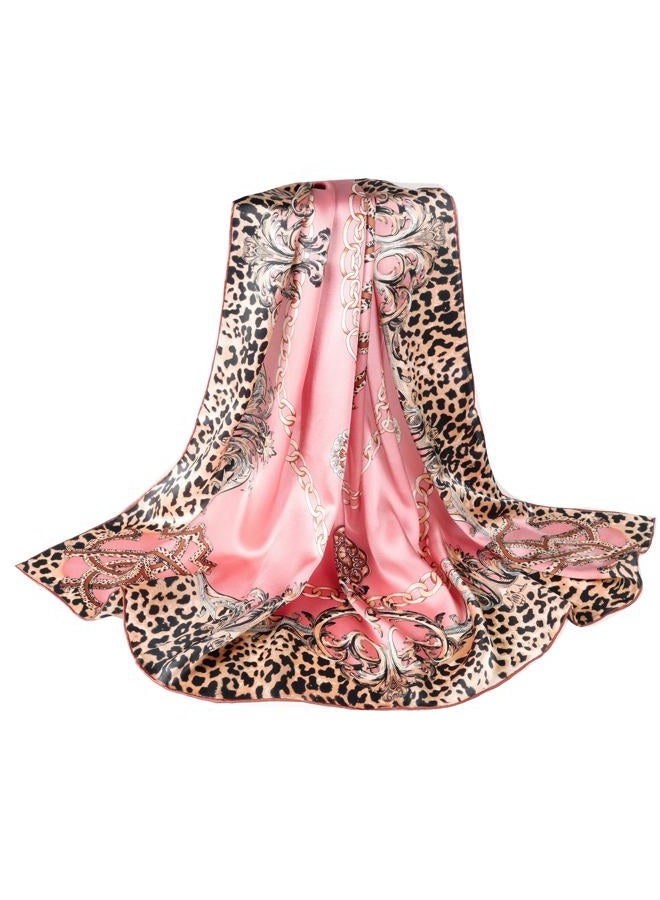 MEISEE 100% Pure Mulberry Silk Scarf 43”*43” Large Square Lightweight Headscarf Women's Hair Wraps Shawls with Gift Packed (Classic Pink) - Image 1