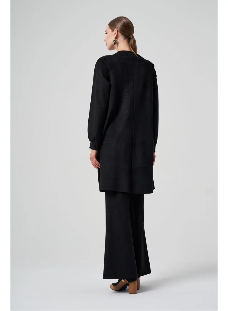 MissWhence  Suede Tunic - Black for Women | Best Price UAE