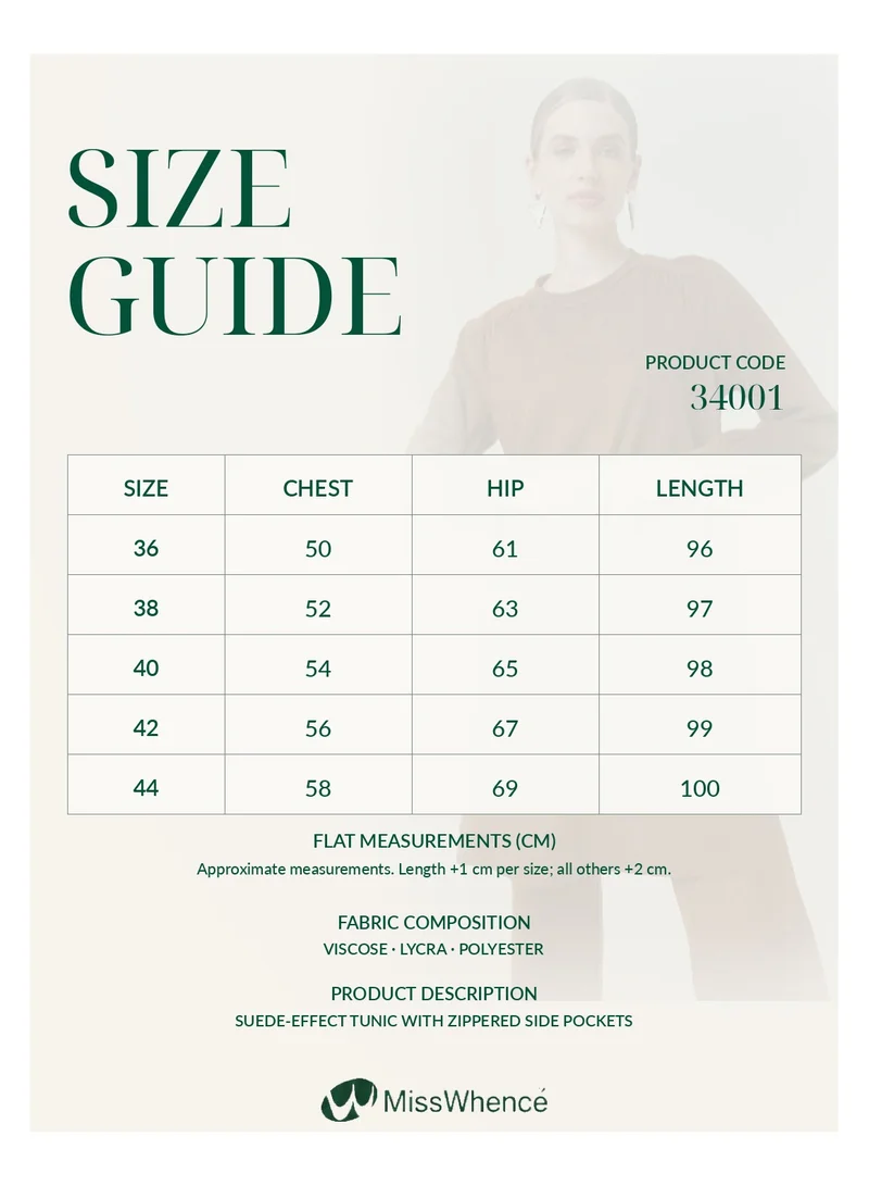 MissWhence  Suede Tunic - Black for Women | Best Price UAE