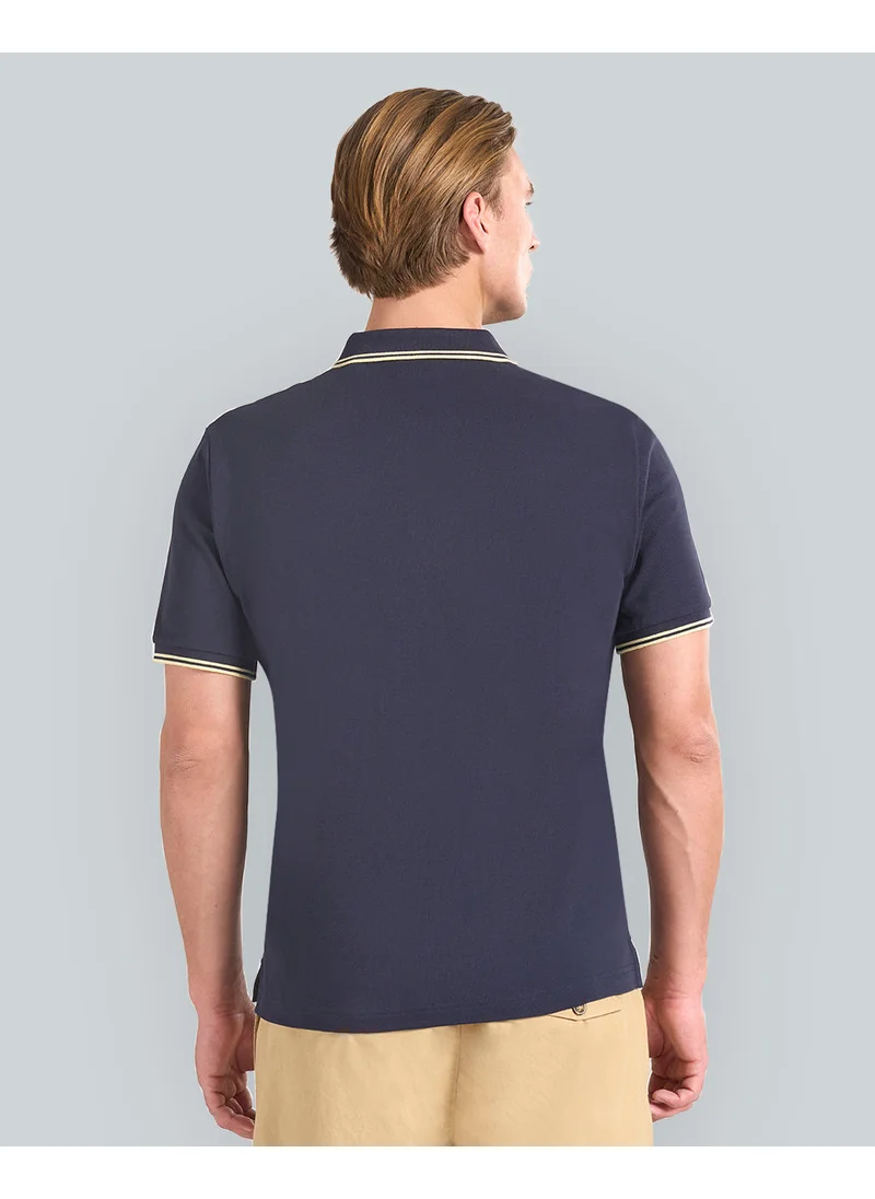 غانت Gant Contrast Tipping Polo For Men (Navy With White Accents)