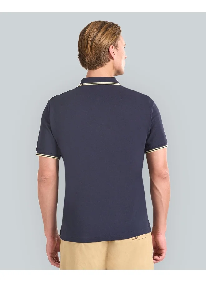 غانت Gant Contrast Tipping Polo For Men (Navy With White Accents)