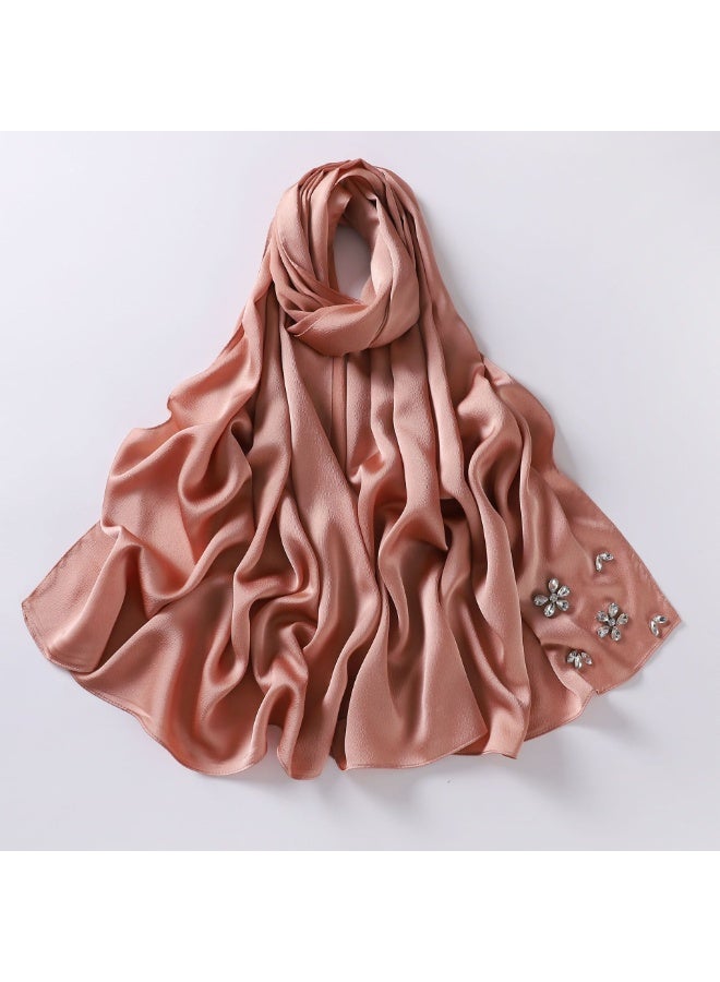 Nariele New Chiffon Handmade Diamond Headscarf - Image 1