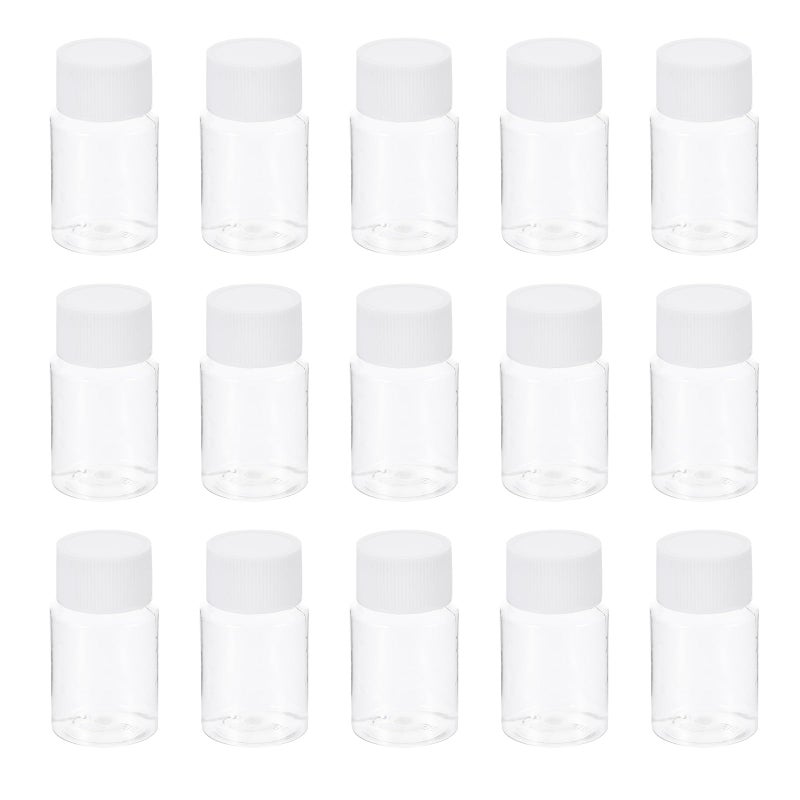 35Pcs 30ml Plastic Wide Mouth Reagent Bottles With Screw Caps For Laboratory - Image 2