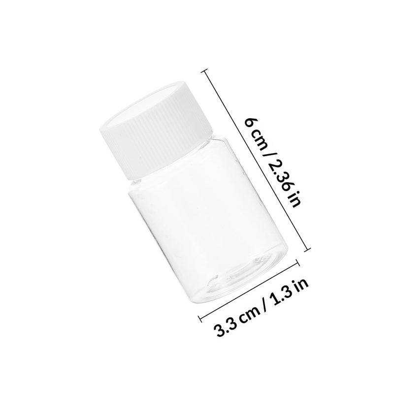 35Pcs 30ml Plastic Wide Mouth Reagent Bottles With Screw Caps For Laboratory - Image 3