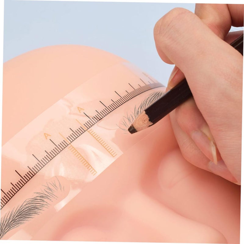 Housoutil 50pcs Eyebrow Rulers and Stencils Eyebrow Template Tool for Accurate Shaping Essential for Tattooing and Makeup for Professionals and Home Use - Image 3