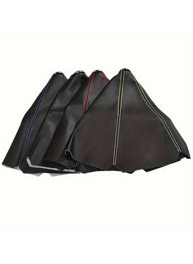غطية علبة ناقل الحركة العالمية من الجلد PVC الأسود وطوق مقبض ناقل الحركة - Image 4