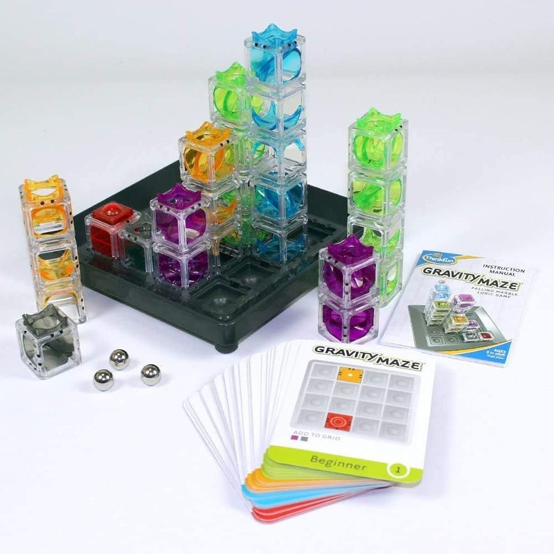 ثينك فان لعبة الذكاء Gravity Maze Falling Marble Challenge من ThinkFun: لعبة منطقية ولعبة أطفال STEM للأطفال من عمر 8 سنوات فما فوق - هدايا - Image 3