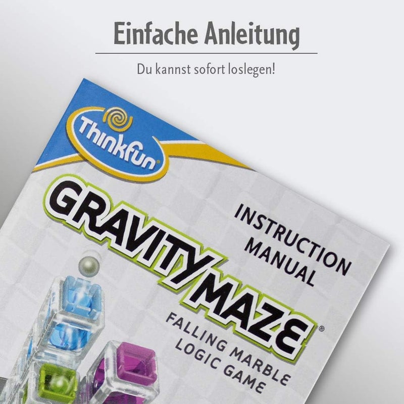 ثينك فان لعبة الذكاء Gravity Maze Falling Marble Challenge من ThinkFun: لعبة منطقية ولعبة أطفال STEM للأطفال من عمر 8 سنوات فما فوق - هدايا - Image 4