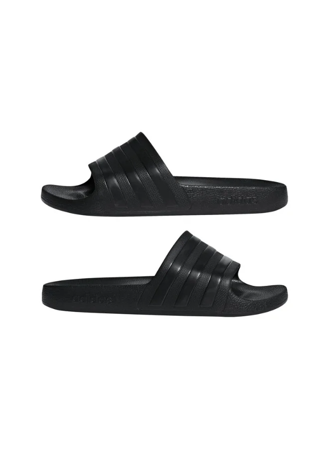 adidas أديليت أكوا سلايدز رياضية سوداء للجنسين 4