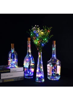 MANSAA MANSAA M44 Bottle Cork LED String Light 2 Meter 20 LEDs Multicolor Automatic Blinking LR44 Battery Operated Wine Bottles LED Light Pack of 2  - Image 5
