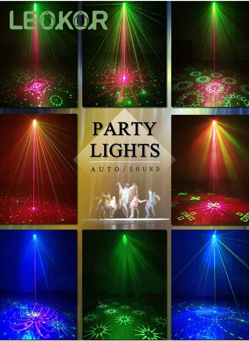 LEOKOR Stage Lights Party Lights Dj Disco Lights, Sound Activated Lights with Remote Control Suitable for Dance Party Karaoke Living Room  - Image 4