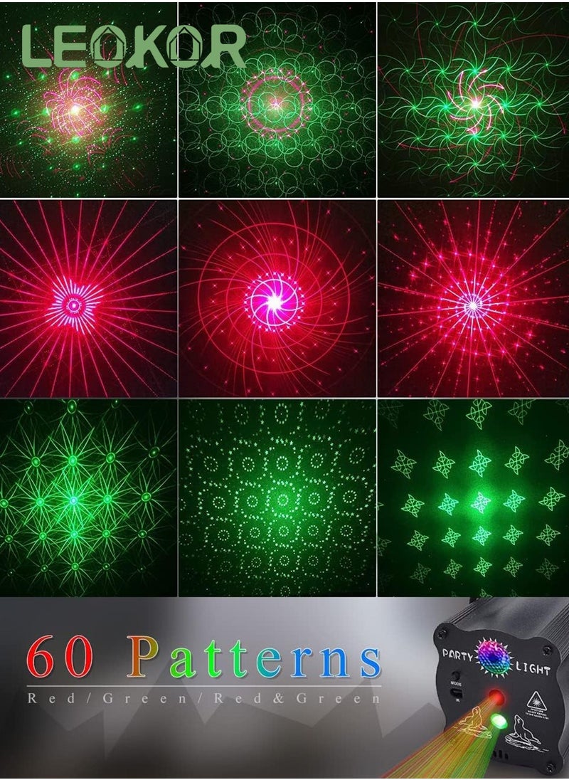 LEOKOR Stage Lights Party Lights Dj Disco Lights, Sound Activated Lights with Remote Control Suitable for Dance Party Karaoke Living Room  - Image 5