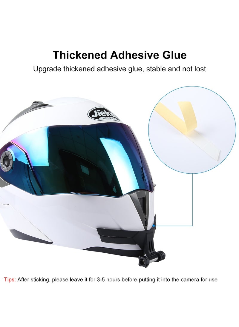 PULUZ Bending Action Camera Motorcycle Helmet Chin Mount – Stable PA+ABS Bracket with Anti-Slip Adhesive, Compatible with GoPro Style Mounts, POV Shooting Angle, Easy to Install and Remove  - Image 2