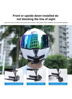 PULUZ Bending Action Camera Motorcycle Helmet Chin Mount  - Image 4