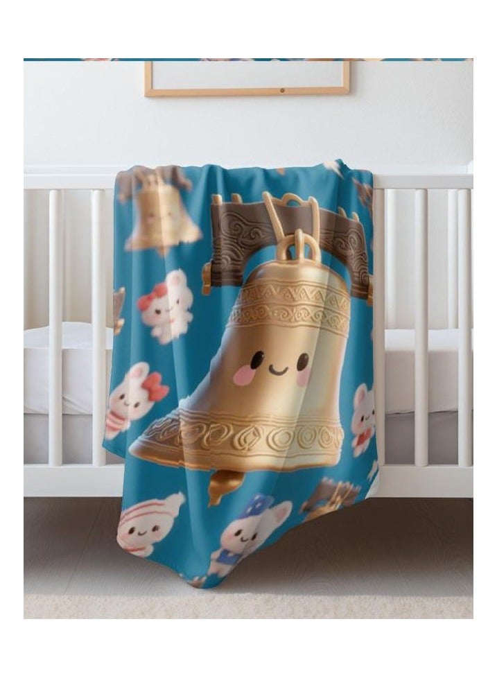 عام بطانية رقيقة من الفانيلا (دافئة ومريحة، ومناسبة للنوم، واستخدام الألعاب، وإزالة الغبار والرمل) 150 سم * 200 سم - 423 - Image 3