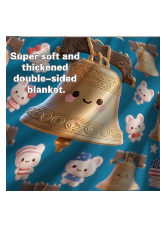 عام بطانية رقيقة من الفانيلا (دافئة ومريحة، ومناسبة للنوم، واستخدام الألعاب، وإزالة الغبار والرمل) 150 سم * 200 سم - 423 - Image 5