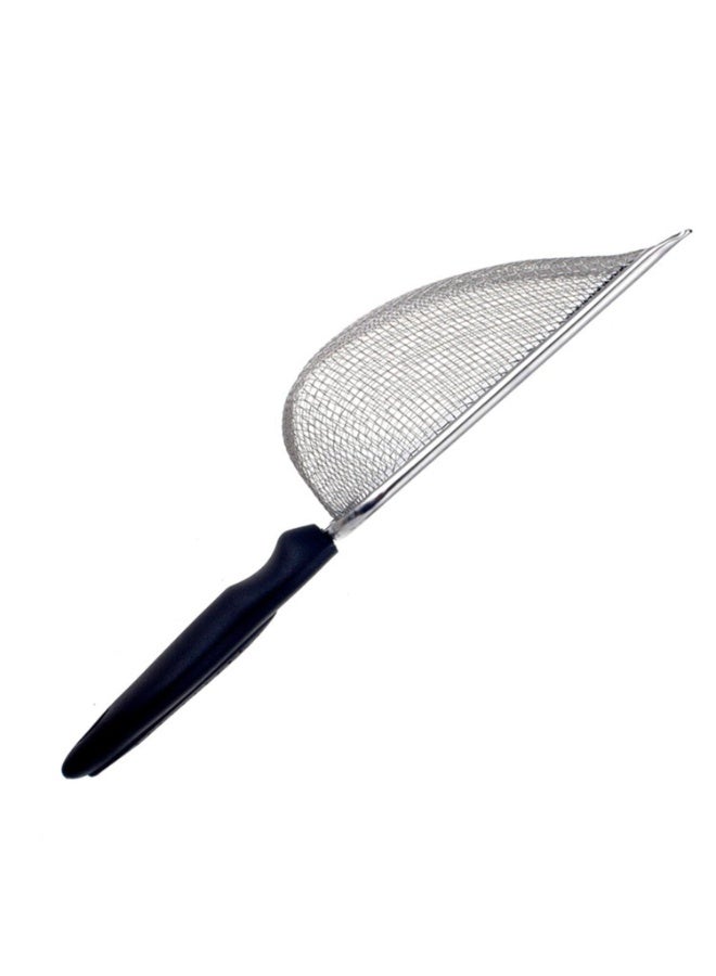 Litter Scoop Stainless Steel Mesh Scooper with Long Handle, Durable Metal Non-Stick Deep Shovel - Image 3