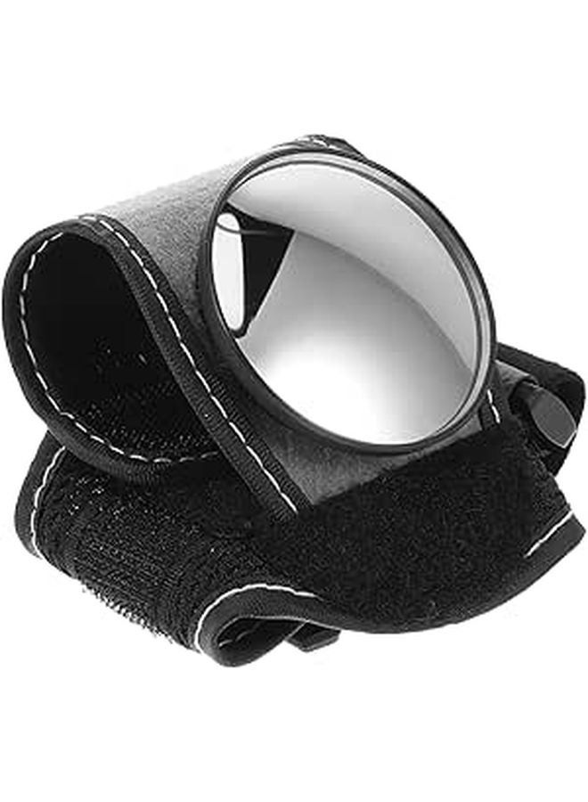 Adjustable Convex Rearview Safety Mirror For Cyclists Wrist Strap Design Road Mountain Biking - Image 1