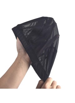 SYOSI Wig Caps 6 Pack Mesh Dome Cap for Wig Making Stretchable Dome Mesh Women Lace Front Wig Black Mesh Dome Caps with Wide Elastic Band Suitable for Any Hairstyle for Role Playing Clothing Black  - Image 2