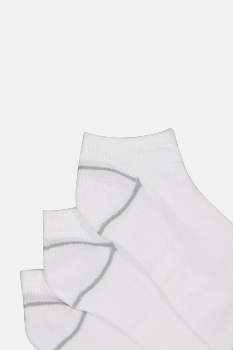 Reebok Women 8 Pairs Brand Logo Socks, White - Image 2