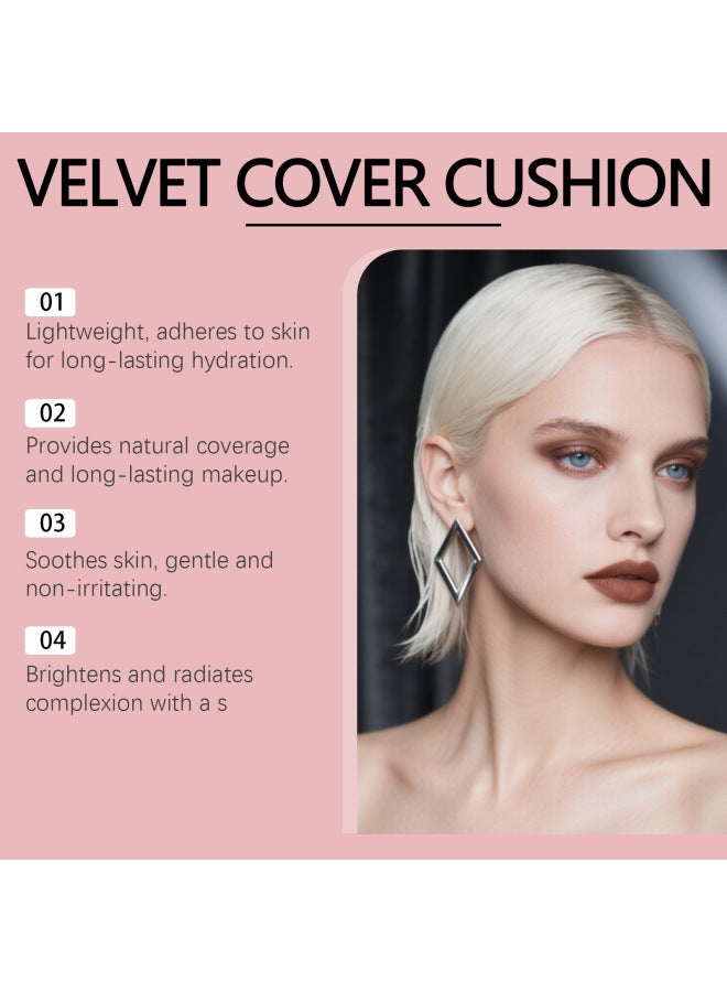 zephoco Ivory White Moisturizing Concealer Cushion - Natural Long-lasting Lightweight Fit Skin Tone Correction Hydrating Moisturizing - Image 4