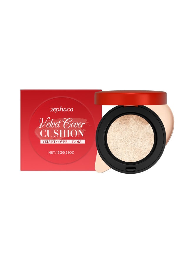 zephoco Ivory White Moisturizing Concealer Cushion - Natural Long-lasting Lightweight Fit Skin Tone Correction Hydrating Moisturizing - Image 5