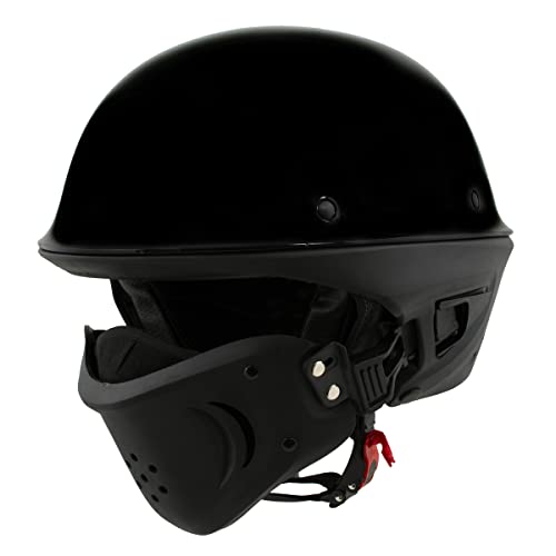 Milwaukee Helmets Open Face 3/4 Motorcycle Biker Rider Helmets MPH98XX - Medium - Image 1