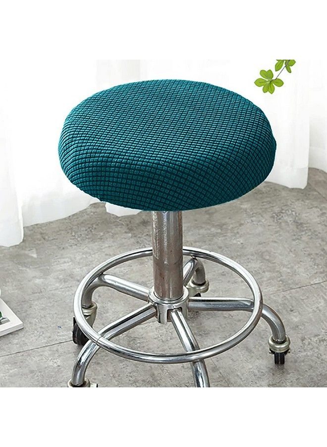 BESPORTBLE Bar Stool Covers Round Stool Cushion Covers Stool Chair Covers Barstool Covers Slipcovers For Kitchen Living Room Decor Peacock Blue  - Image 3
