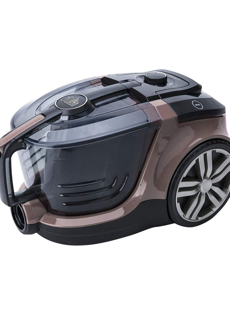 Karaca Karaja Gold Floor Vacuum Cleaner 900 W Rose Gold, Sanitary Filter, Floor Nozzle for Hard Floors and Carpets, Strong Suction Performance, Long Cable, Crevice Tool, Rose Gold by Karaja 153.03.06.7770  - Image 3