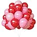 YMSZ Red and Pink Balloons Valentines Balloons 67pcs 12 Inch Pink and Red Balloon for Birthday Valentines Anniversary Party Decorations - Image 2