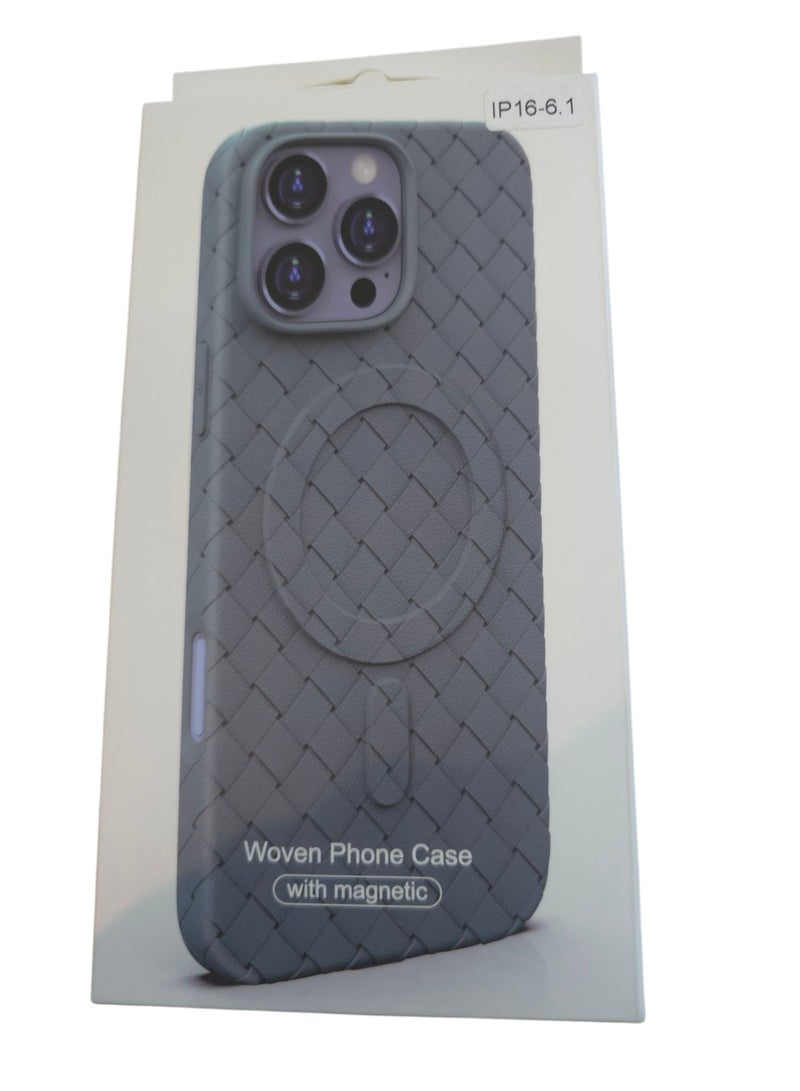 جراب لهاتف 16 مقاس 6.1 بوصة، مصنوع من نسيج كامل، ملمس الجلد، أداة مبتكرة تجمع بين الحماية القصوى والتصميم الأنيق، باستخدام مواد عالية الجودة وتقنيات متقدمة، اللون: (أخضر نعناع) - Image 1