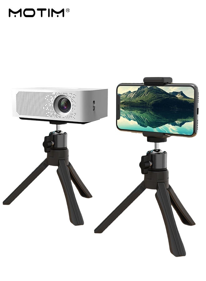 موتيم حامل ثلاثي القوائم للهاتف المحمول وللجهاز العارض، حامل ثلاثي القوائم قابل للطي للهاتف المحمول وللجهاز العارض للتصوير والبث المباشر، حامل متوافق مع معظم الهواتف المحمولة والأجهزة العارضة - Image 1