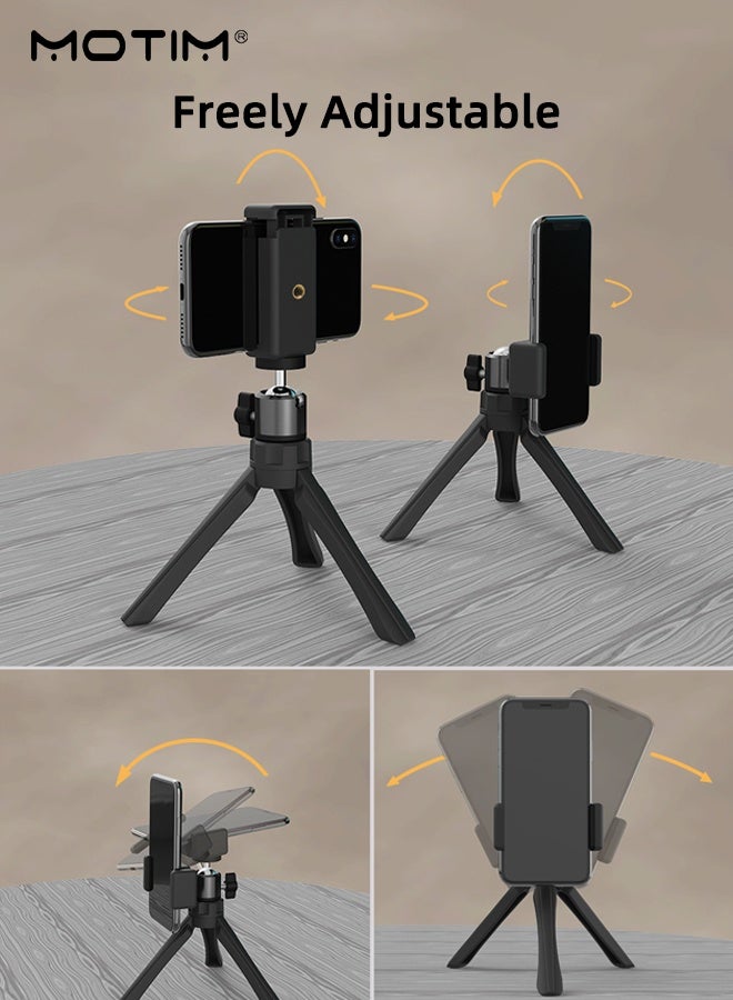موتيم حامل ثلاثي القوائم للهاتف المحمول وللجهاز العارض، حامل ثلاثي القوائم قابل للطي للهاتف المحمول وللجهاز العارض للتصوير والبث المباشر، حامل متوافق مع معظم الهواتف المحمولة والأجهزة العارضة - Image 3