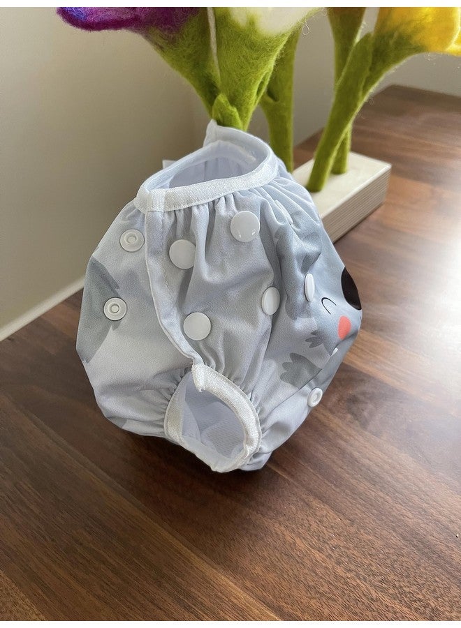 KaWaii Baby Swim Cloth Diapers, Washable Reusable One Size Adjustable to Fits 10-40 lbs Boy & Girl Baby Shower Gifts Swimming Lessons 3-Pack #2 - Image 4