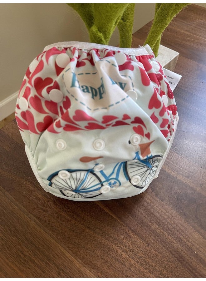 KaWaii Baby Swim Cloth Diapers, Washable Reusable One Size Adjustable to Fits 10-40 lbs Boy & Girl Baby Shower Gifts Swimming Lessons 3-Pack #2 - Image 3