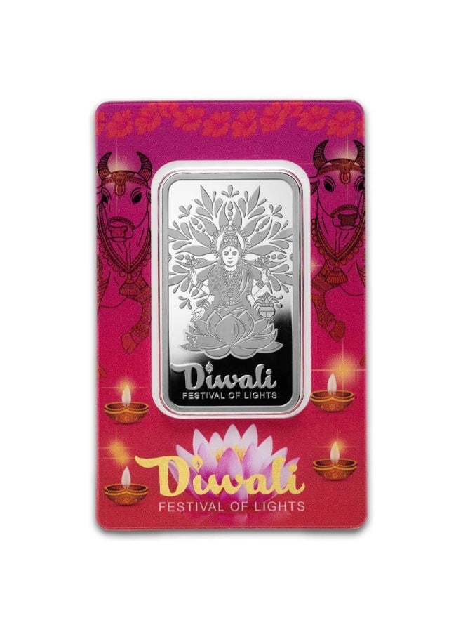 PAMP 1 oz Silver Bar - PAMP Suisse Diwali - Image 1